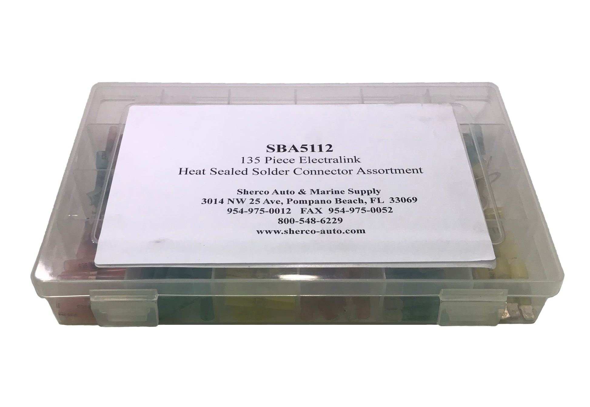 135 Piece Elektralink Heat Shrink & Solder Wire Terminal Connector Assortment Kit