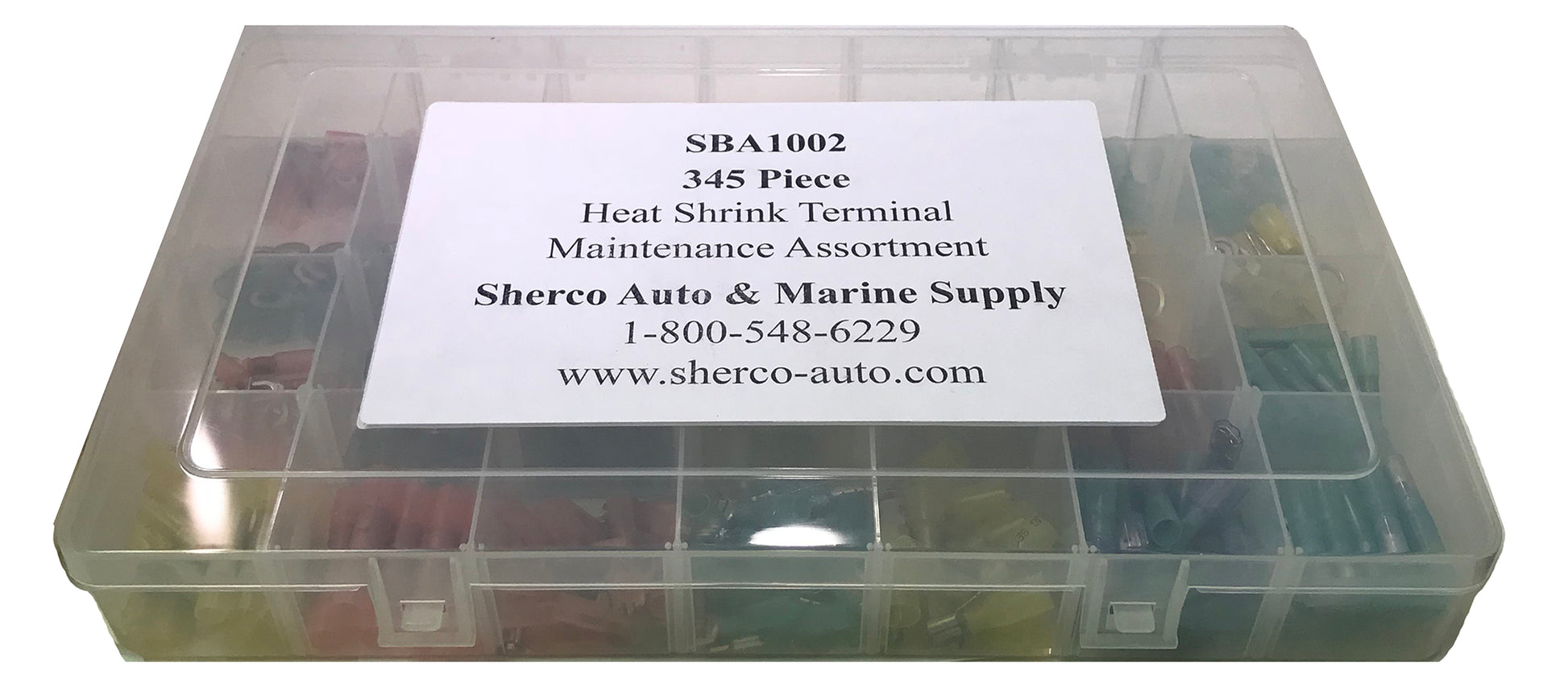 345 Piece Large Heat Shrink & Crimp Wire Terminal Connector Assortment Kit