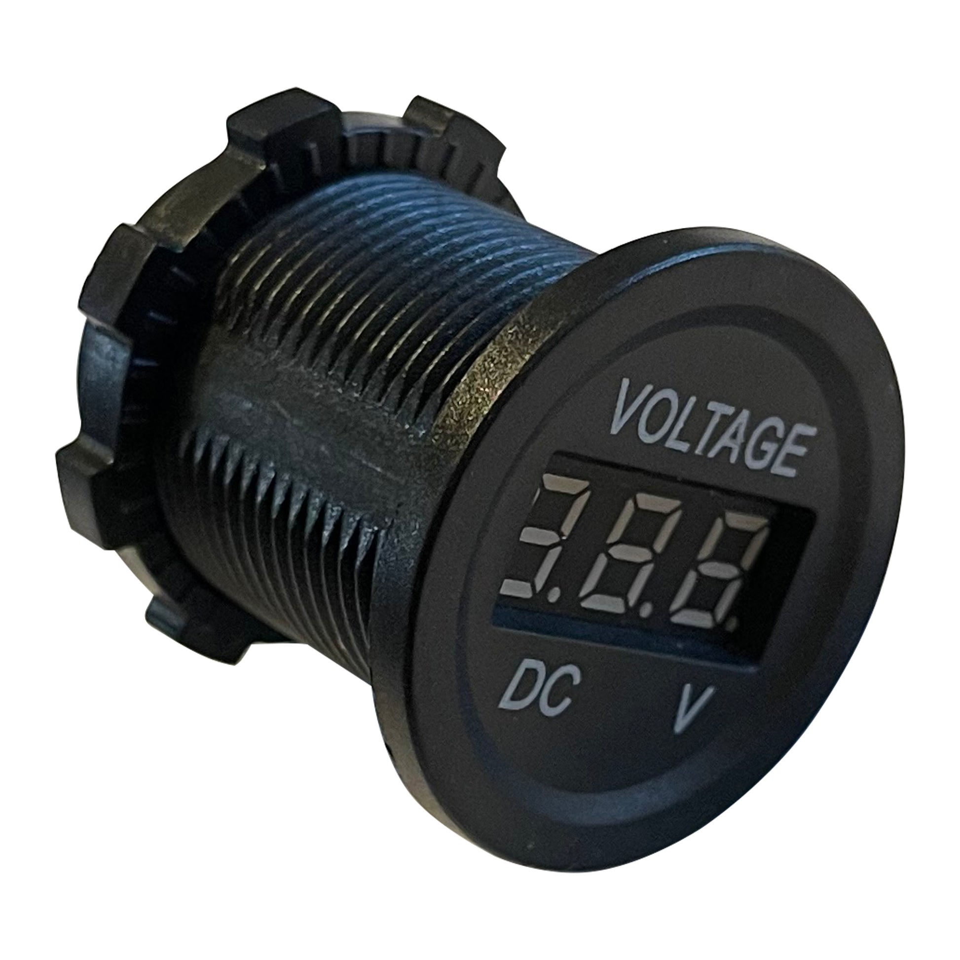 Mini Digital Voltage Meter Gauge 30 Volts with 1-1/8" Mounting Hole