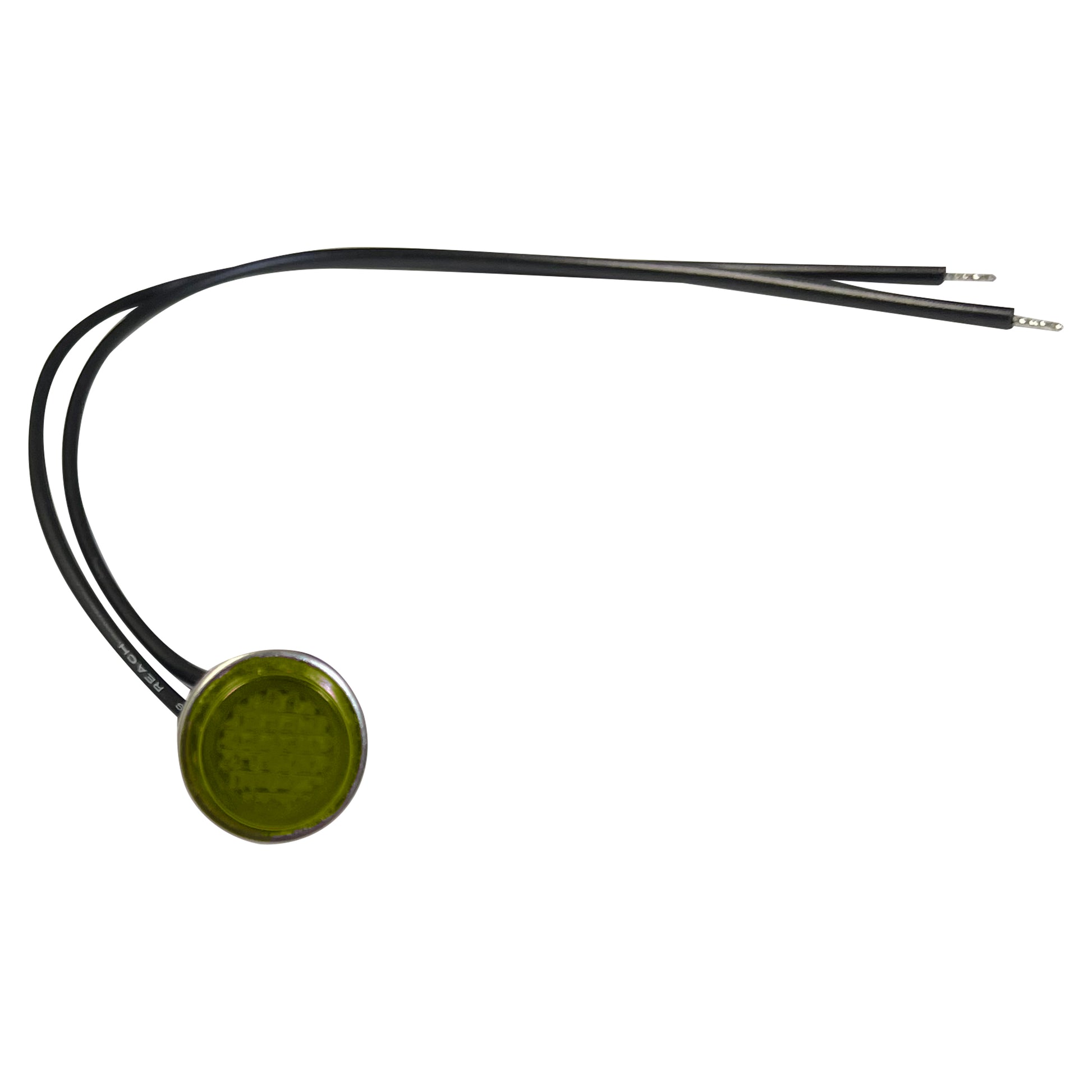Universal 12V Amber Incandescent Indicator Light - Mounting Diam. 1/2”