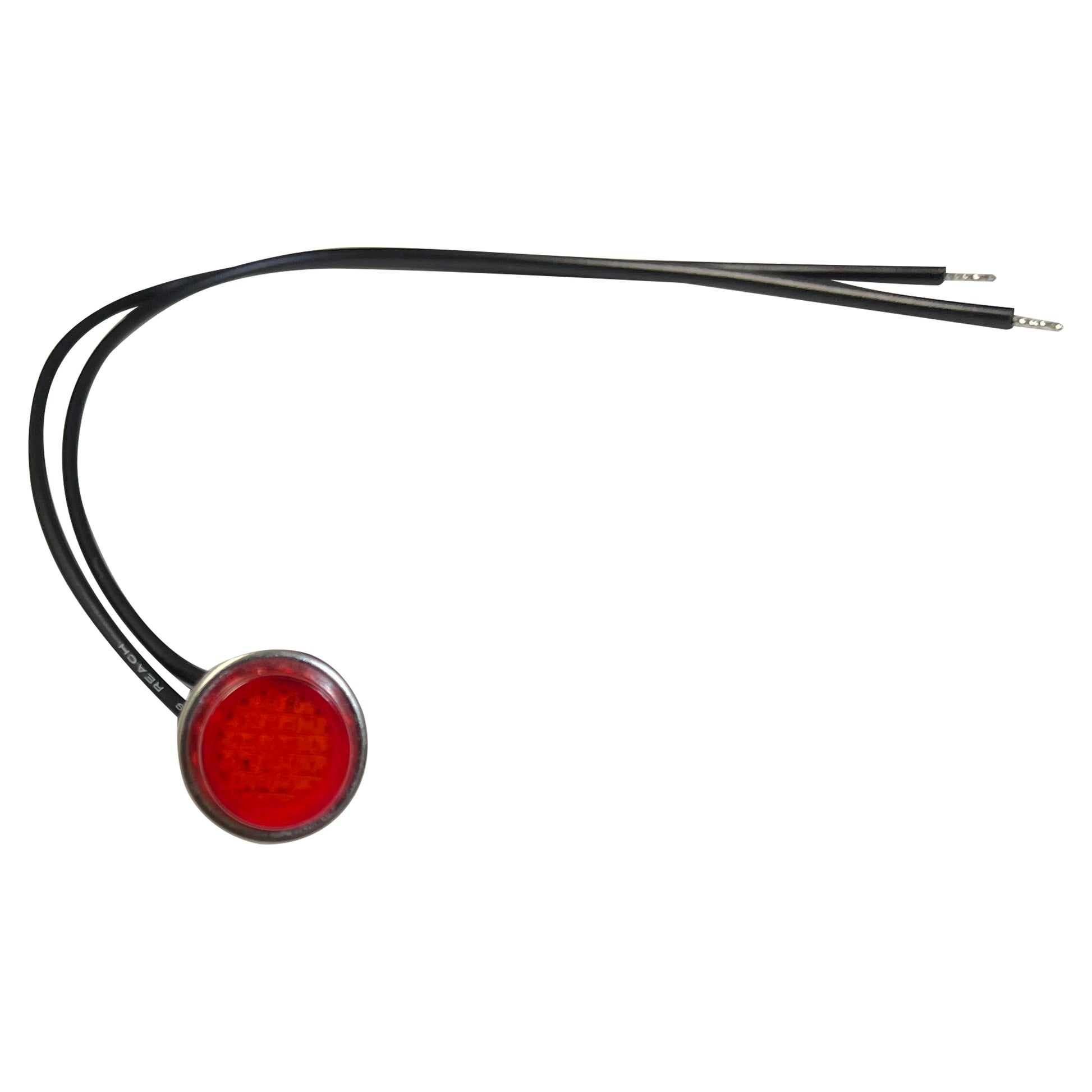 Universal 12V Red Incandescent Indicator Light - Mounting Diam. 1/2”