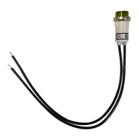 Universal 12V Amber Incandescent Indicator Light - Mounting Diam. 1/2”