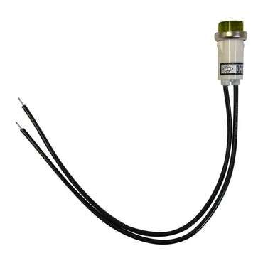 Universal 12V Amber Incandescent Indicator Light - Mounting Diam. 1/2”
