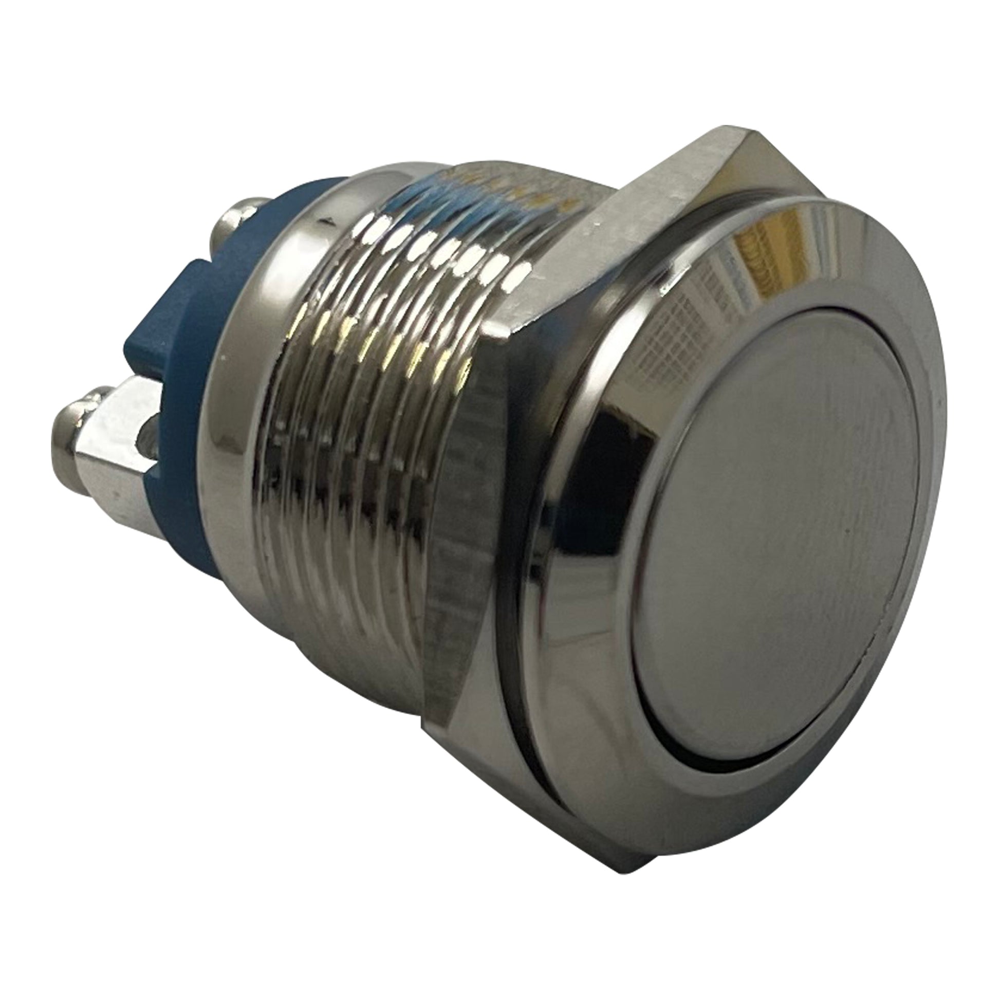 Stainless Steel Ignition Starter Momentary Push On Button Switch - 19 MM 12V