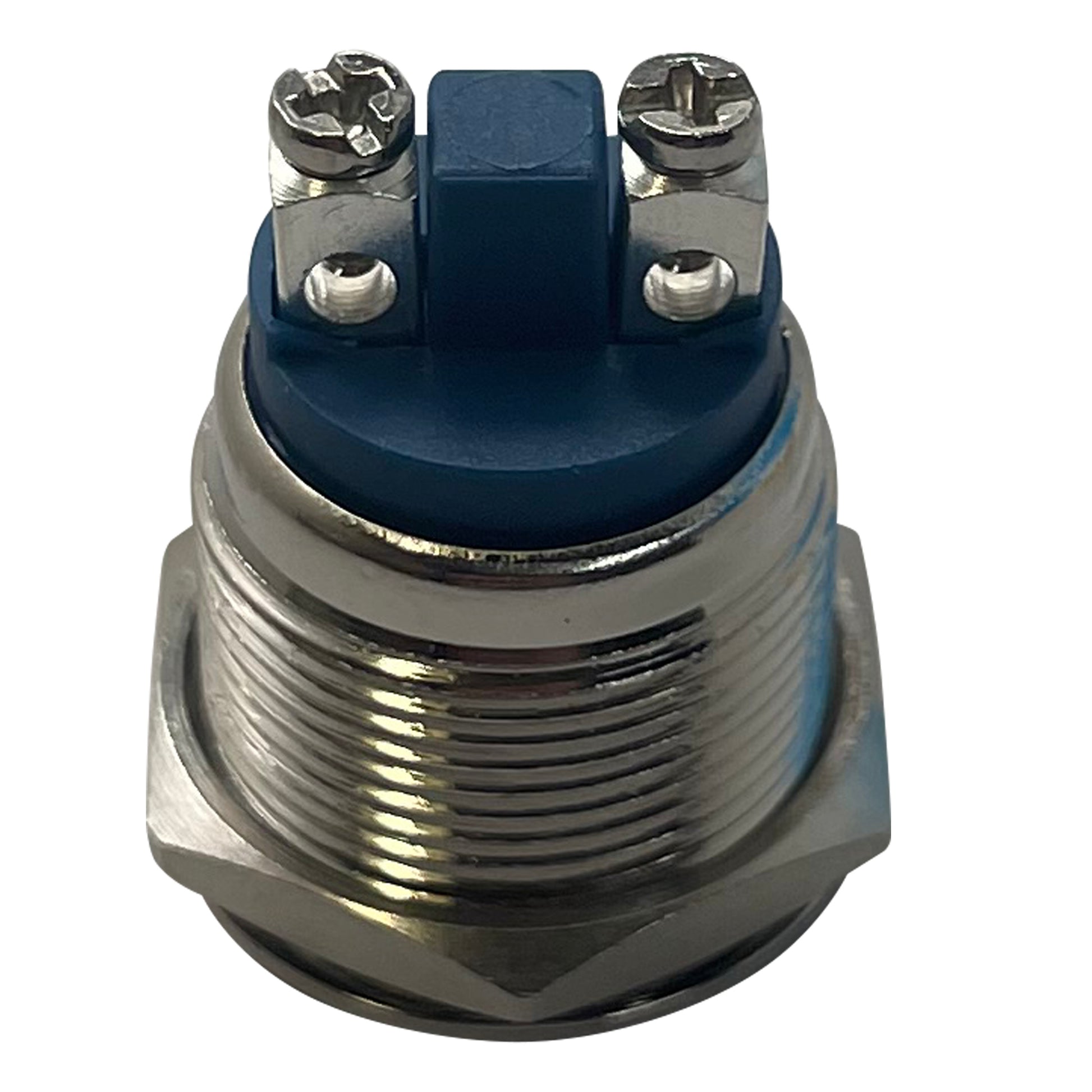 Stainless Steel Ignition Starter Momentary Push On Button Switch - 19 MM 12V
