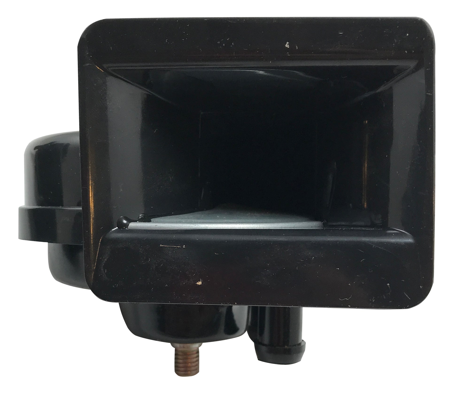 Harfon Universal Loud 12V Black Snail Electric Air Horn Set Kit High 510 Hz Low 410 Hz 115 Db