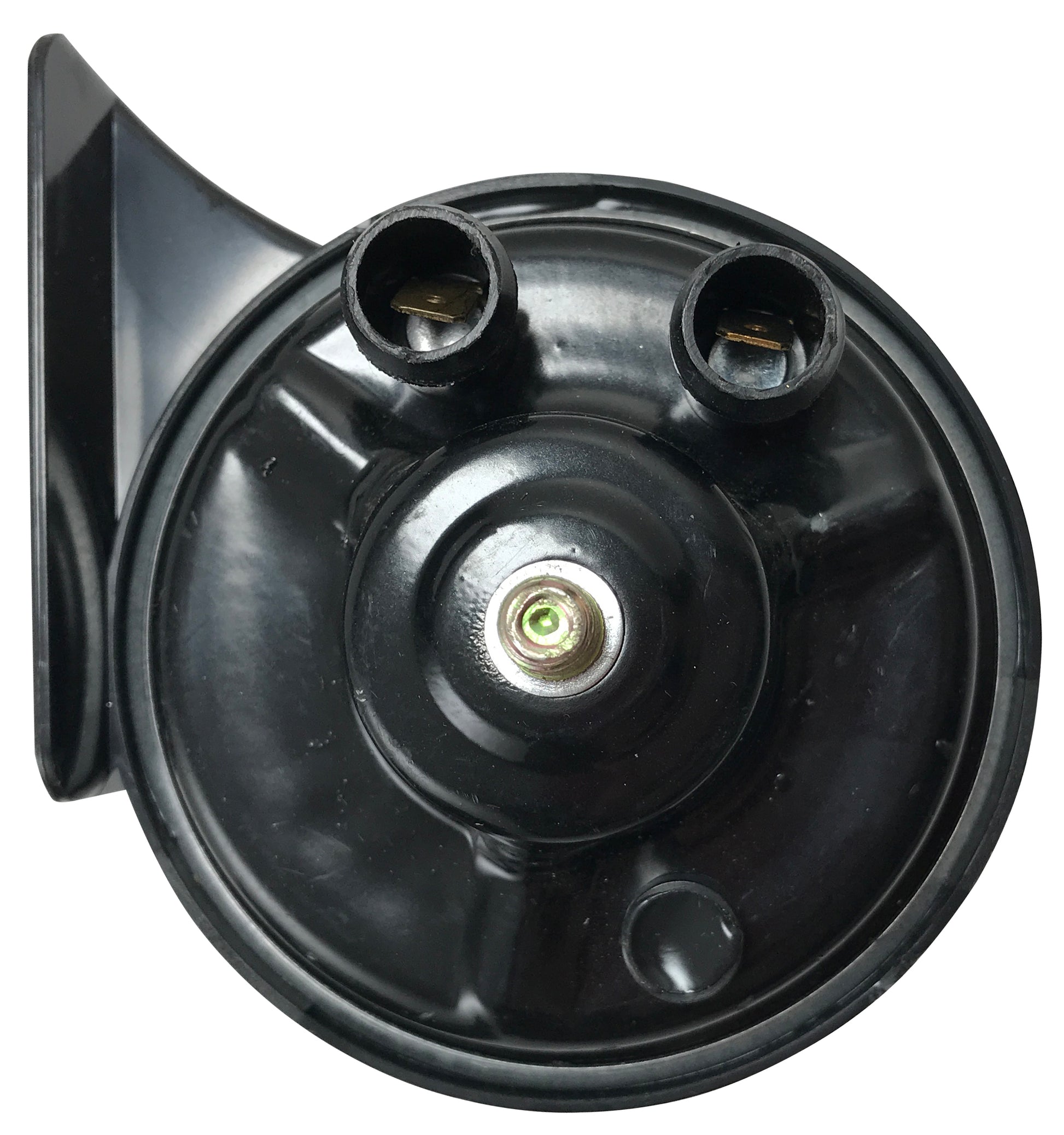 Harfon Universal Loud 12V Black Snail Electric Air Horn Set Kit High 510 Hz Low 410 Hz 115 Db