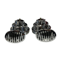Universal Chrome Shell Electric Air Horn Set High 510 / Low 410 w/ Relay Kit