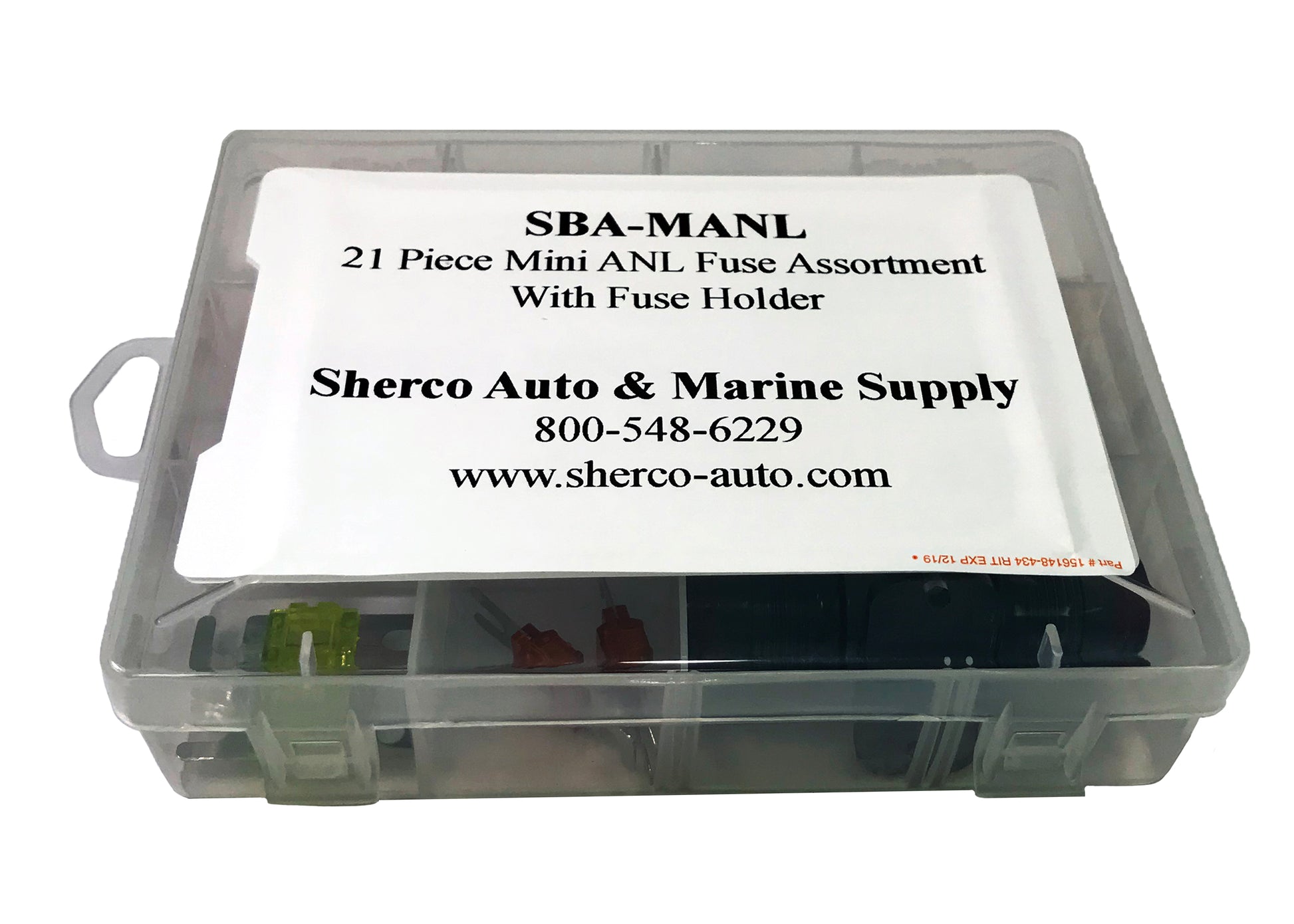21 Piece Mini ANL Fuse Assortment With Fuse Holder