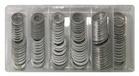 120 Piece Aluminum Oil Drain Plug Gasket Assortment Washer Kit - 12 Sizes