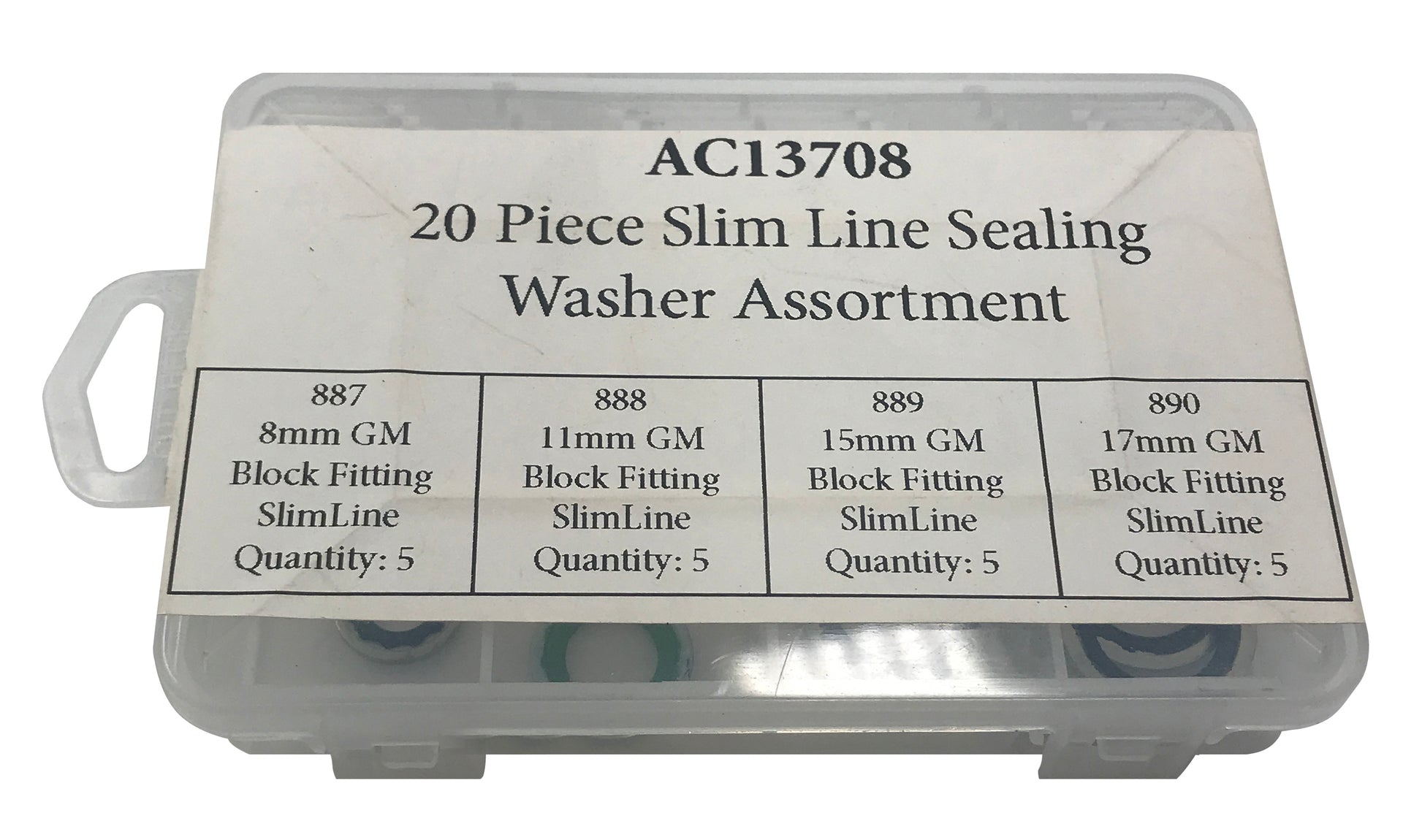 20 Piece Slim Line Sealing Washer Assortment