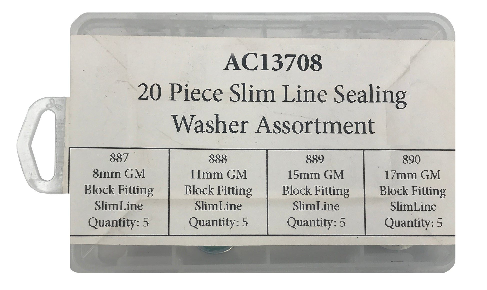 20 Piece Slim Line Sealing Washer Assortment