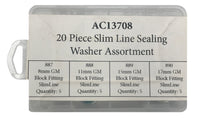 20 Piece Slim Line Sealing Washer Assortment
