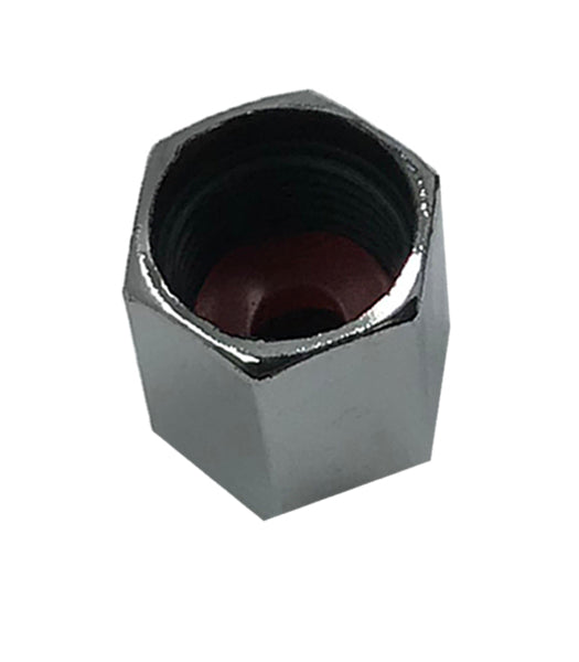 100 Pack Chromed Plastic Sealing Tire Valve Cap For TPMS Application W/ Green Nitro N2 ID Tip