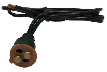 (4) Two Contact Light Socket Repair Standard S58 Lamp Pigtail Connector Assembly