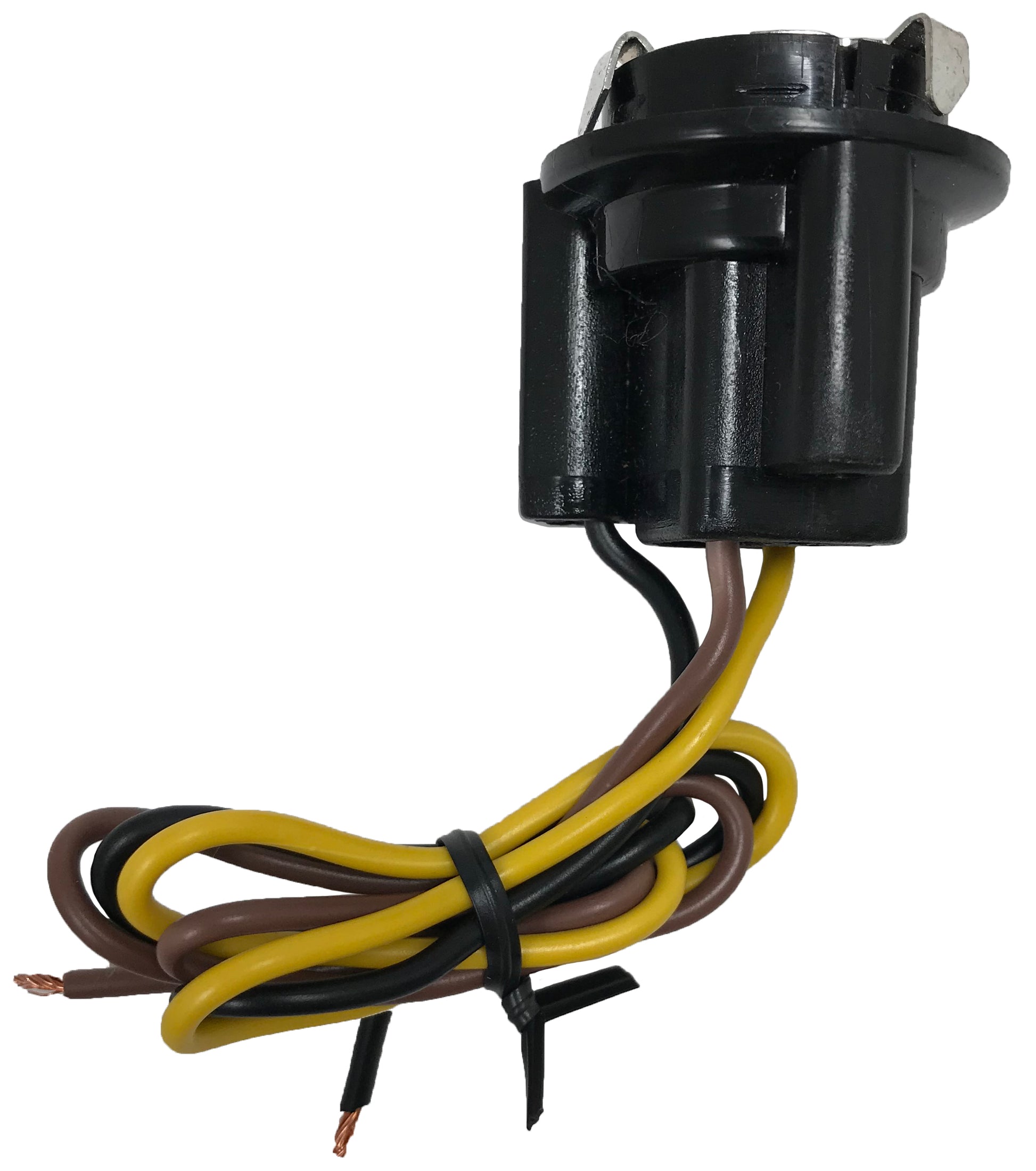 (2) Tail Light Electrical Socket Standard S65 Lamp Pigtail Connector Repair Assembly