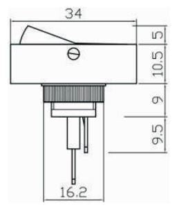 Non-Illuminated Rocker Switch ON / OFF SPST - 16 Amps @ 12 Volt