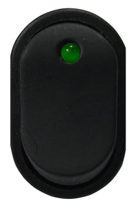 Green LED Illuminated Rocker Switch ON / OFF SPST - 16 Amps @ 12 Volt