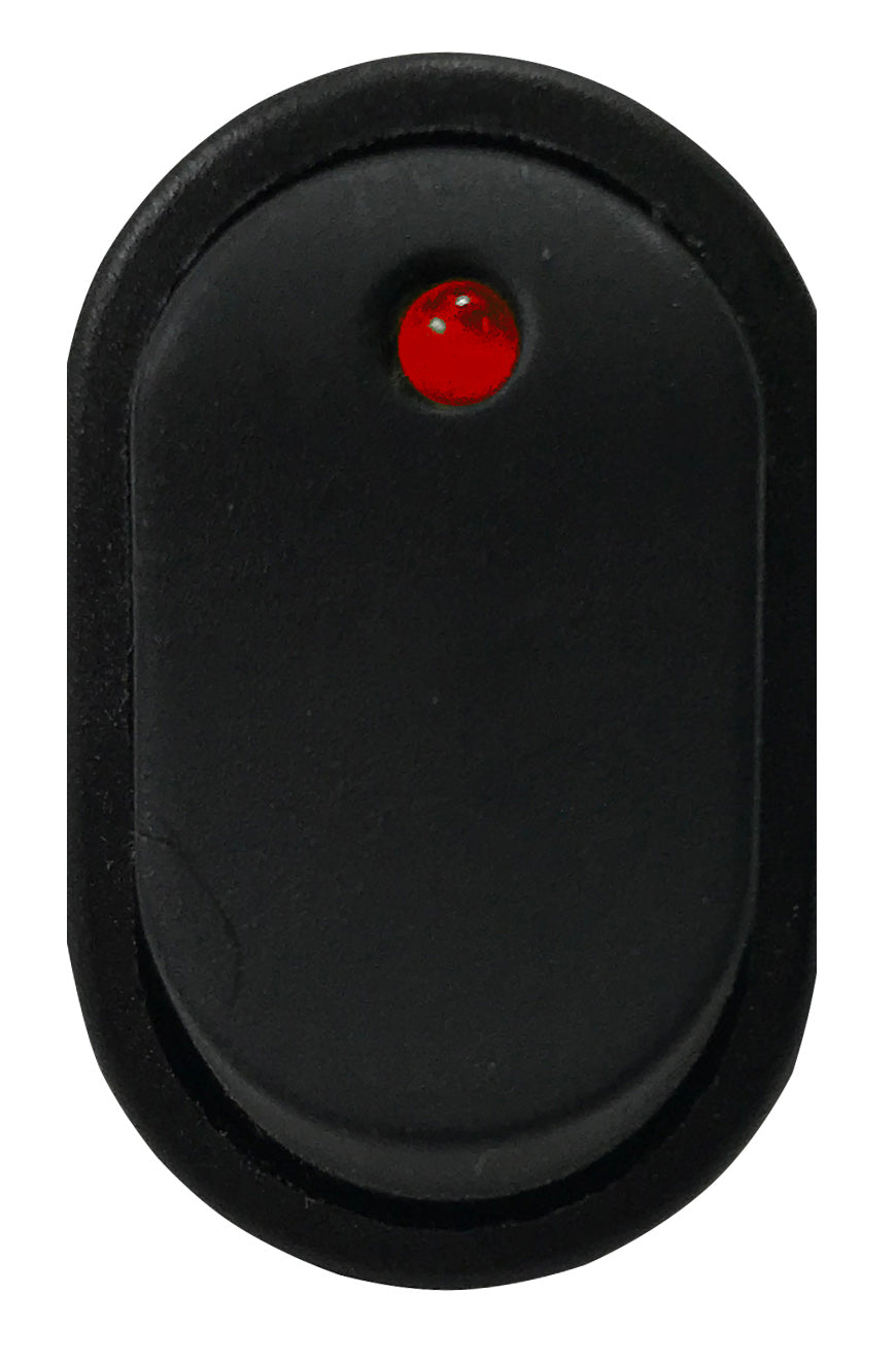 Red LED Illuminated Rocker Switch ON / OFF SPST - 16 Amps @ 12 Volt
