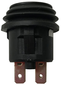 Red LED Round Push On Off Switch With Splash Proof Seal - 10A @ 12V