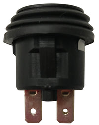 Green LED Round Push On Off Switch With Splash Proof Seal - 10A @ 12V