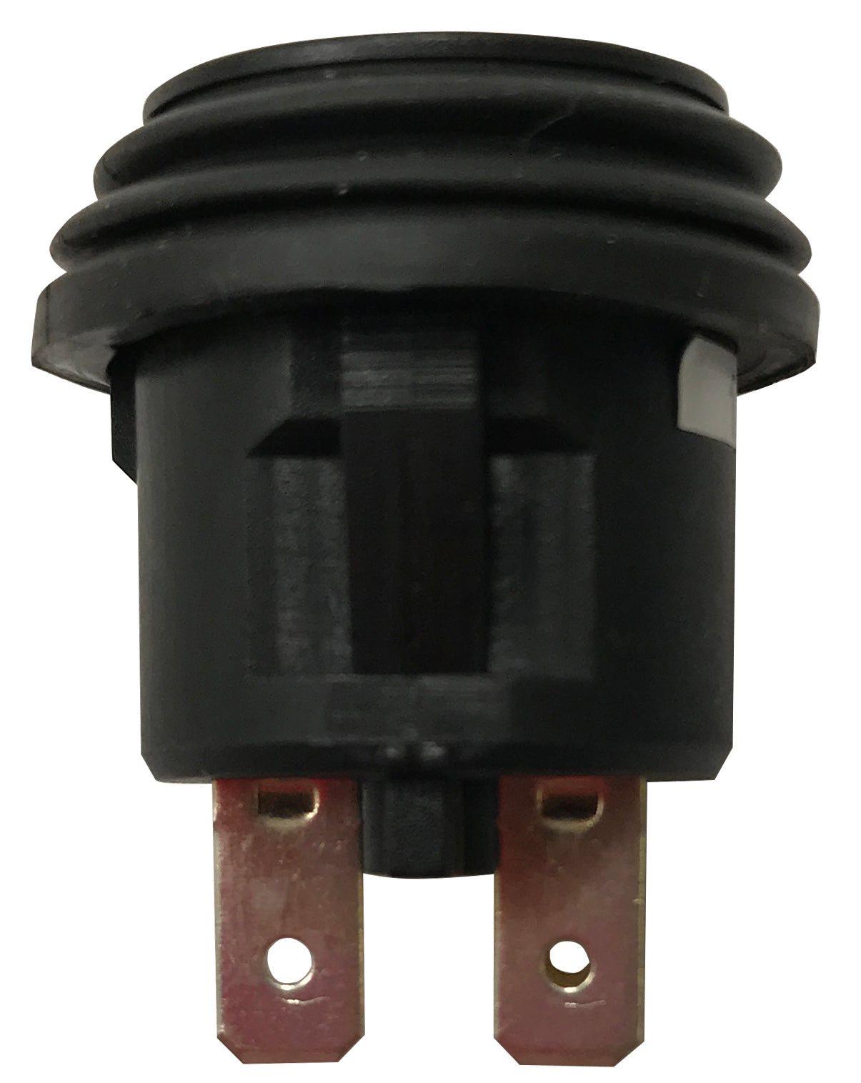 Red LED Round Push On Off Switch With Splash Proof Seal - 10A @ 12V