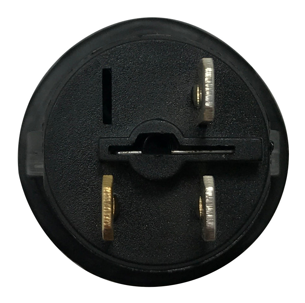 Red LED Round Push On Off Switch With Splash Proof Seal - 10A @ 12V