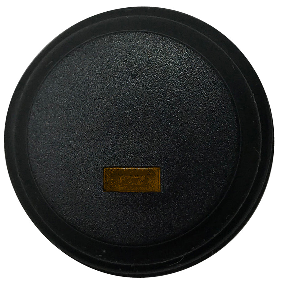 Amber LED Round Push On Off Switch With Splash Proof Seal - 10A @ 12V