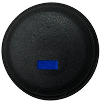 Blue LED Round Push On Off Switch With Splash Proof Seal - 10A @ 12V