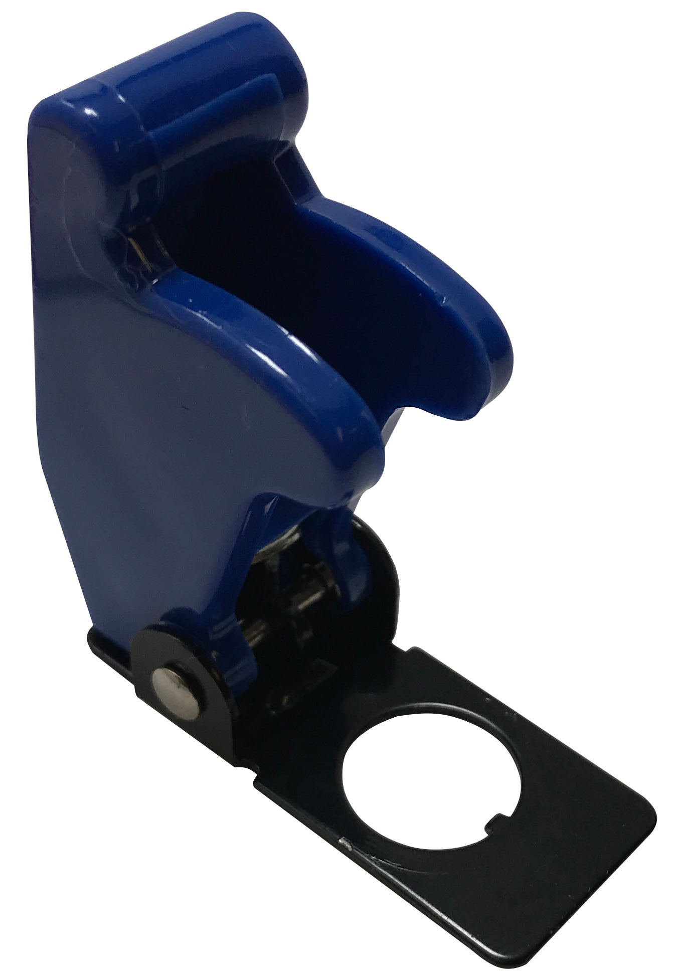 Blue Flip Up Toggle Switch Guard Safety Cover - Aircraft Style