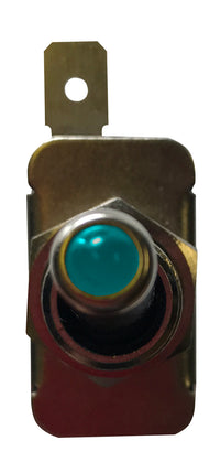 Blue Heavy Duty LED Illuminated ON / OFF Metal Toggle Switch SPST - 20 Amps @ 12 Volts