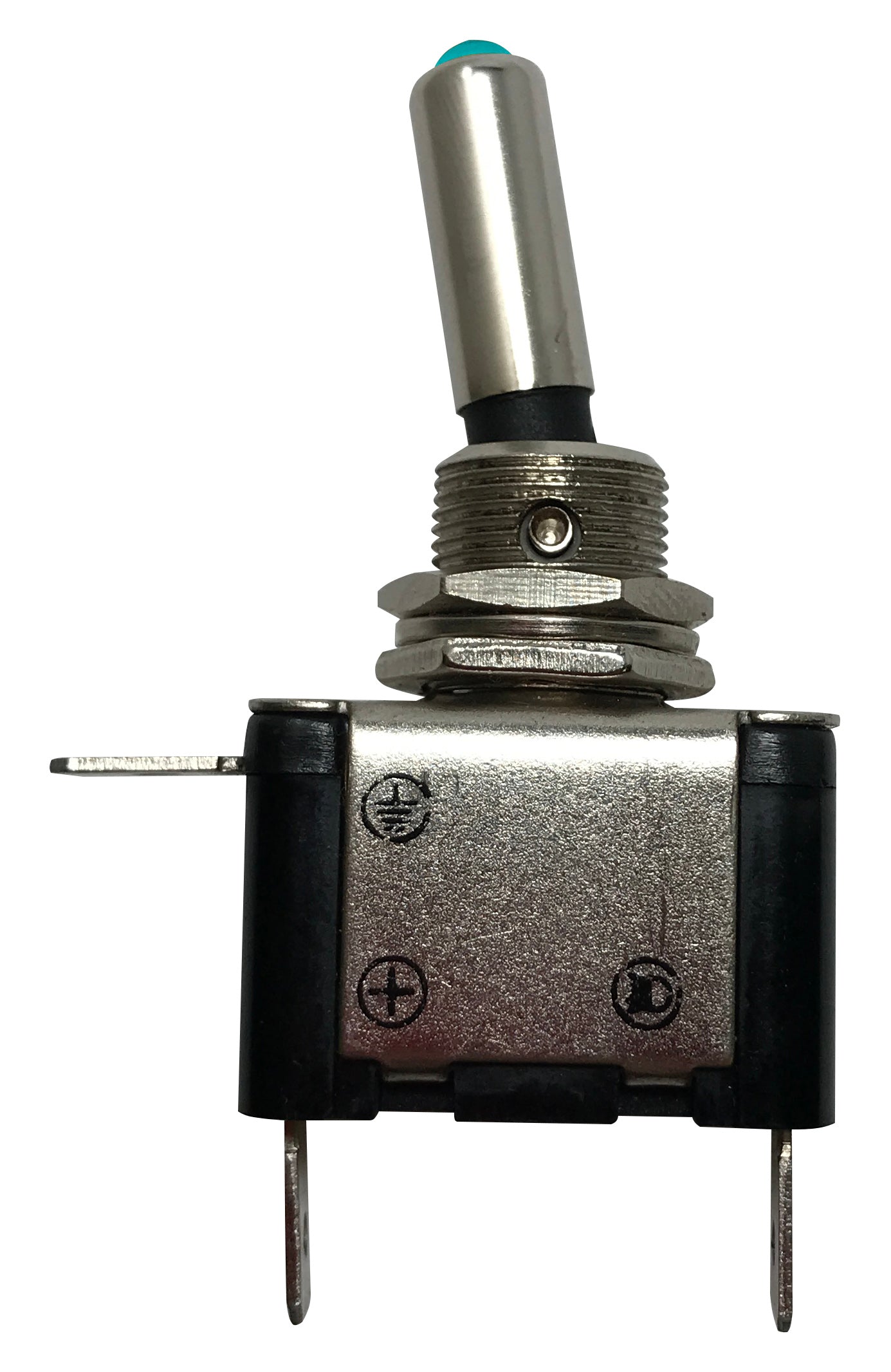 Blue Heavy Duty LED Illuminated ON / OFF Metal Toggle Switch SPST - 20 Amps @ 12 Volts