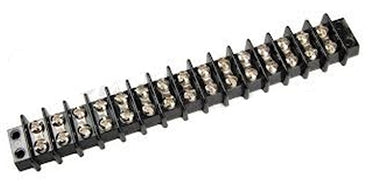 15 pole, Terminal Block– USA Made, Closed Back 30 Amps, 600 Volts