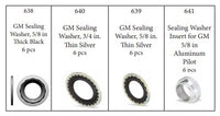 24 Piece Top 3 GM Sealing Washer Assortment