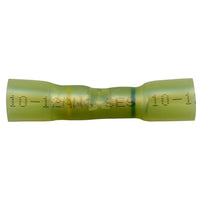 Heat Shrink & Crimp Yellow Step Down Butt Connector 16-14 to 12-10 Gauge - 500 Pack