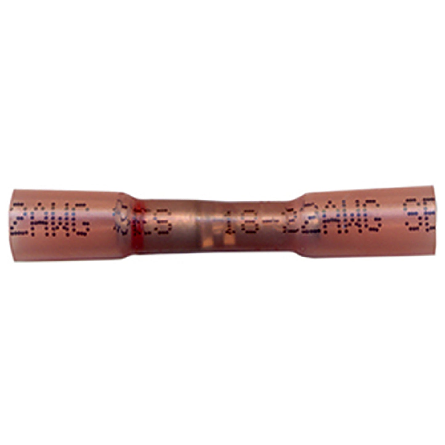 Heat Shrink & Crimp Red Step Down Butt Connector 26-24 to 22-18 Gauge - 10 Pack
