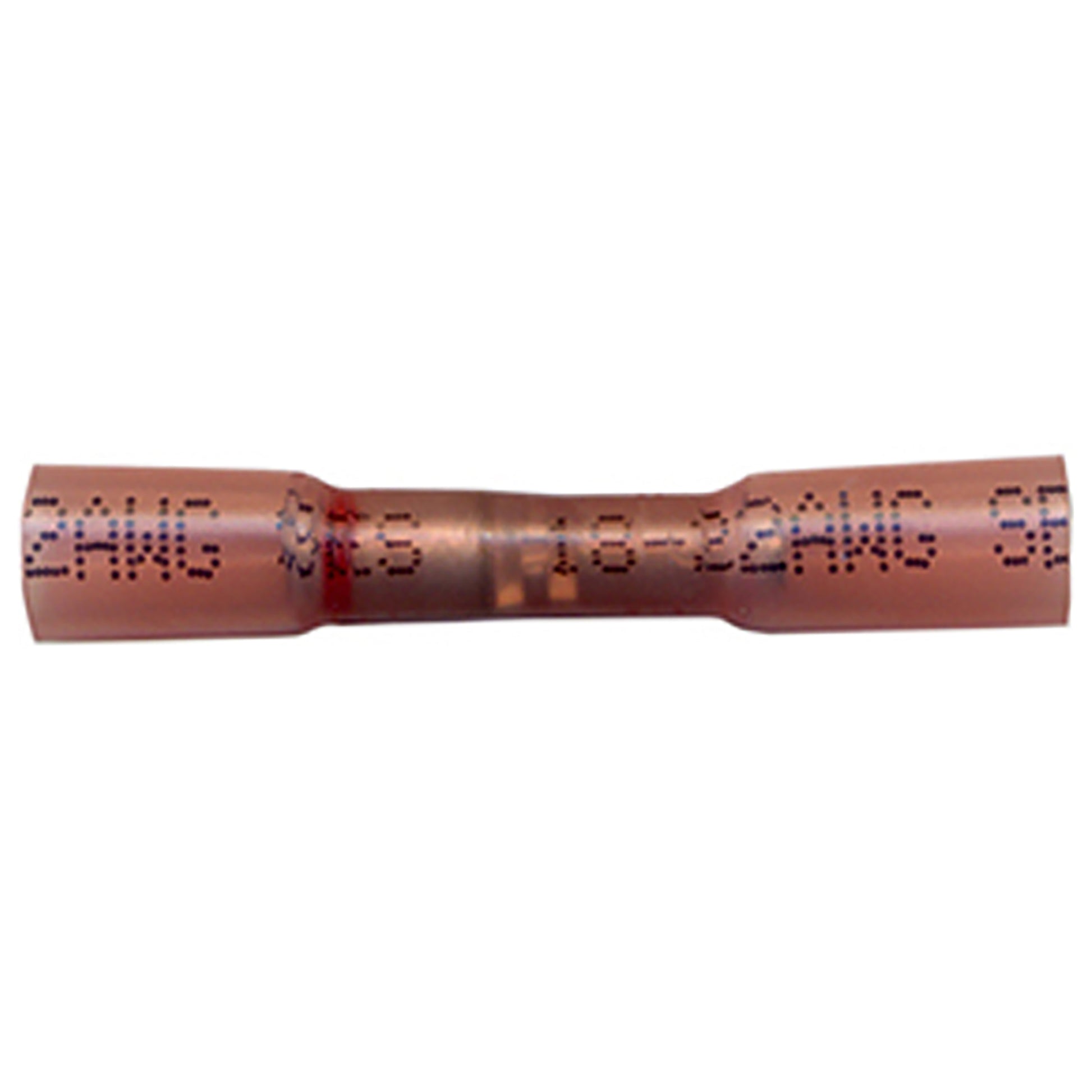 Heat Shrink & Crimp Red Step Down Butt Connector 26-24 to 22-18 Gauge - 10 Pack