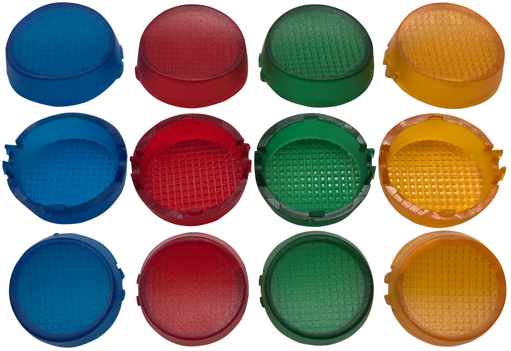 (5) Illuminating Rocker Switch 4-IN-1 Lens Kit 12V 20A - Red Yellow Blue Green