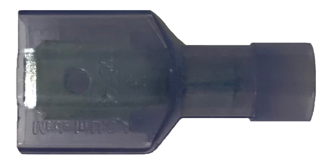 Nylon Fully Insulated Blue Male Quick Disconnect Connector 16-14 Gauge .250 Tab - 100 Pack