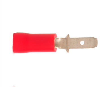 Vinyl Insulated Red Male Quick Disconnect Connector 22-18 Gauge