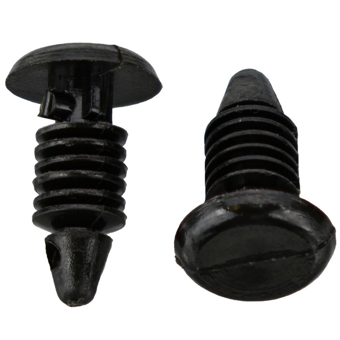 Black Nylon Weatherstrip Clip Retainers - 3/16" Hole - 17/32" Stem - 3/8" Head - 25 Pack