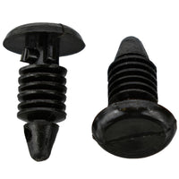 Black Nylon Weatherstrip Clip Retainers - 3/16" Hole - 17/32" Stem - 3/8" Head - 25 Pack