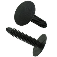 Black Nylon Interior Trim Clip Retainers - 9/32" Hole - 38.5 MM Stem - 26 MM Head - 25 Pack