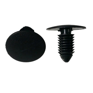 Black Nylon Radiator Apron Panel Clip Retainer - 3/8" Hole 27/32" Stem 1" Head - 25 Pack