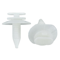 Natural Nylon Door Trim Panel Clip Retainer - 6.5 MM Hole 21 MM Stem - 25 Pack