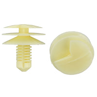 Natural Nylon Door Trim Panel Clip Retainer - 7 MM Hole 14.8 MM Stem 17.6 MM Head - 50 Pack