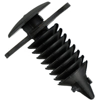 Black Nylon Door Trim Panel Clip Retainer - 7 MM Hole 19 MM Stem 12.5 MM Head - 50 Pack