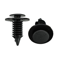 Black Nylon Door Trim Panel Clip Retainer - 7 MM Hole 19 MM Stem 12.5 MM Head - 50 Pack