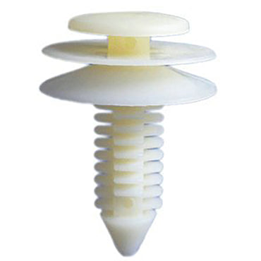 Natural Nylon Door Trim Panel Clip Retainer - 7 MM Hole 22 MM Stem 13 MM Head - 50 Pack