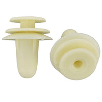 Natural Nylon Door Trim Panel Clip Retainer - 9 MM Hole 14 MM Stem 13 MM Head - 25 Pack